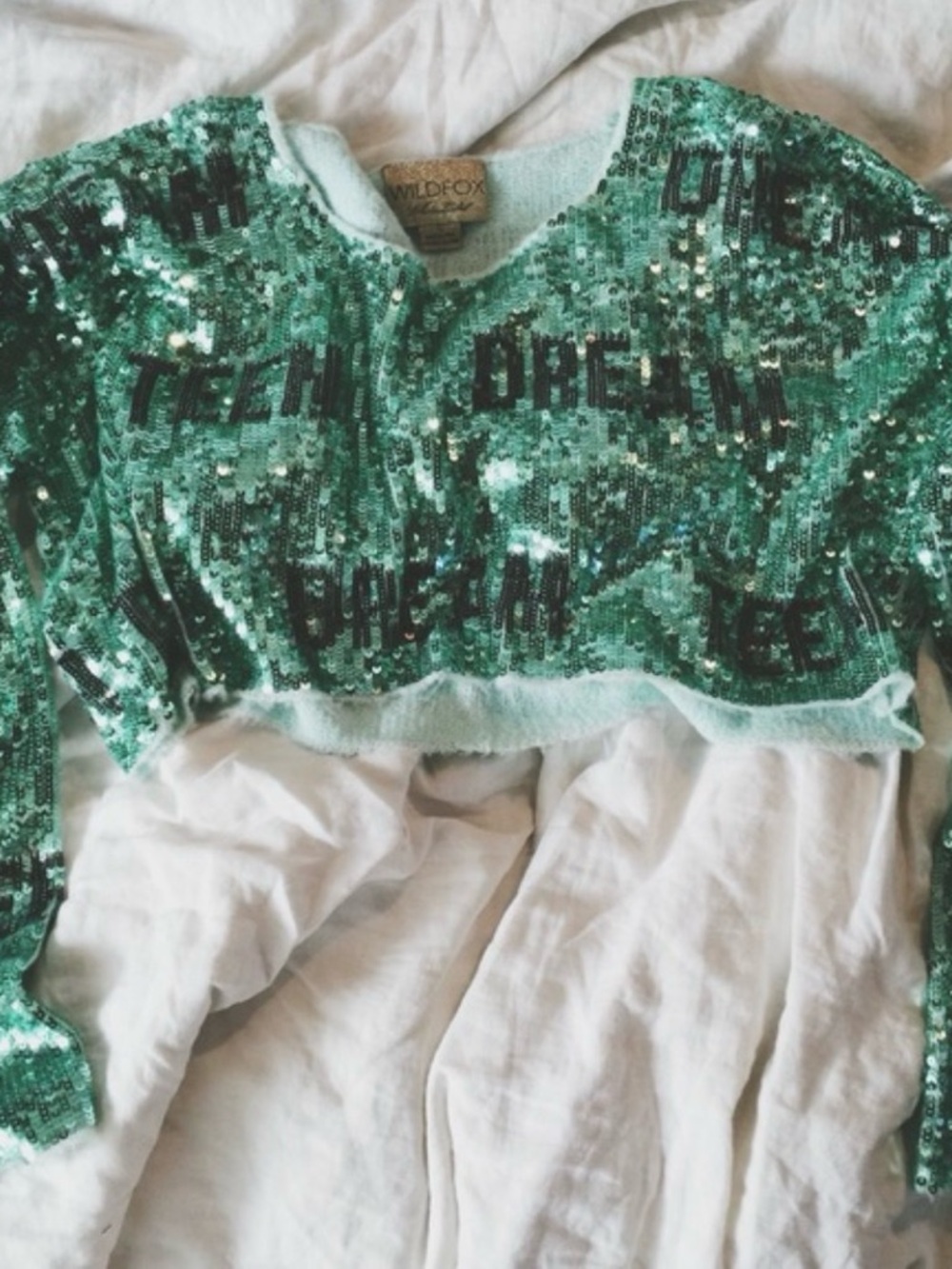Wildfox Teen Dream Sequin Top
